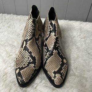 Aldo snake print Ankle boots